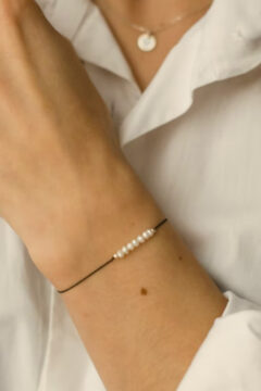 Leather Bracelet Mini Discs