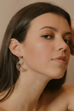 Moon Gold Earrings